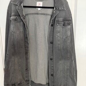 LulaRoe Long Line Gray Denim Jacket